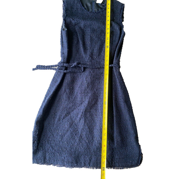 Brooks Brothers Dress Women 12P NEW Blue Tweed Career Midi Holiday Party Gift - Picture 8 of 12